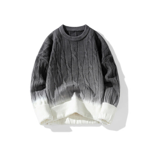 Venta al por mayor de lujo de la colección de invierno 2024 suéter transpirable para hombre de color puro Jumper Tops suéter de punto - Product Image 4