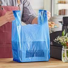 Bolsas de plástico impresas personalizadas para camisetas Bolsas de supermercado de fácil apertura ecológicas con materiales reciclados - Product Image 5