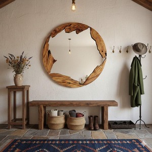 Miroir mural en bois artisanal de fabrication indienne pour la décoration intérieure et la décoration intérieure, disponible à un prix abordable - Product Image 4