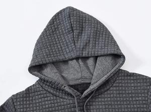 Sweat-shirt à capuche en molleton français écologique pour homme, 300g, coupe classique, décontracté, automne, coton, avec poche et patch logo - Product Image 4