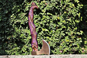 Hacha de acero de alto carbono personalizada hecha a mano con mango de madera y Funda de cuero fino tendencia Viral artículo de gran oferta - Product Image 4