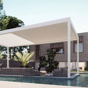 เพอร์โกลาไบโอคลามาติกสำหรับระเบียง ทำจากอลูมิเนียมอัลลอยด์เคลือบผง ปรับแต่งได้ เป็นมิตรกับสิ่งแวดล้อม กันน้ำ ทนต่อการผุพัง ประกอบง่าย - Product Image 1