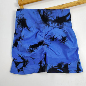 Pantalones cortos de Yoga sin costuras de cintura alta para mujer, pantalones cortos de gimnasio Súper suaves para entrenamiento atlético con Control de barriga en forma de V - Product Image 4