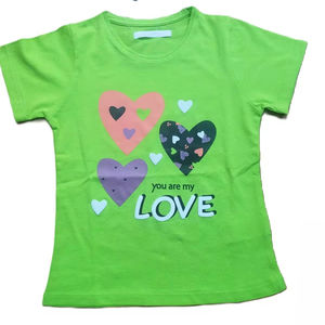 Dernier modèle de T-shirt imprimé de meilleure qualité à la mode pour filles T-shirt d'été à manches courtes et col rond pour filles du Bangladesh - Product Image 1