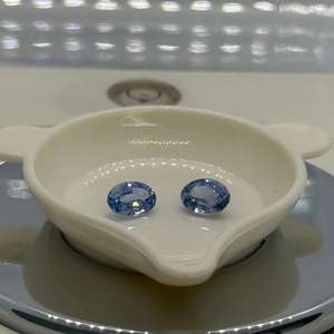 Meilleure qualité de pierre précieuse en vrac à facettes de taille ovale naturelle en saphir bleu chauffé prête à l'achat pour la fabrication de bijoux - Product Image 4