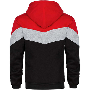 เสื้อฮู้ดผู้ชาย ผ้าฝ้ายฟลีซถัก 100% น้ำหนัก 360 กรัม ป้องกันการหดตัว มีกระเป๋าแบบ Kang สำหรับฤดูหนาว ไม่บุซับใน สีพื้น - Product Image 2