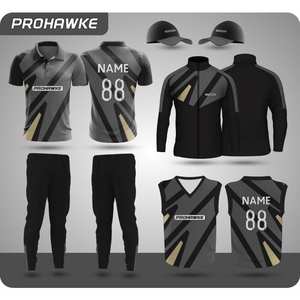 Ensemble d'uniformes de cricket Proawke avec logo personnalisé, nom de l'équipe, taille, col de maillot et pantalon de cricket - Product Image 1