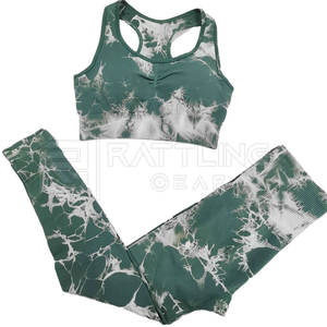 Ensemble de yoga fitness pour femmes Soutien-gorge solide et confortable de grande taille Leggings faciles à porter avec logo personnalisé Taille basse quantité minimale de commande stock disponible - Product Image 3