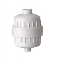 Filtre de douche pressurisé en plastique ABS avec média au sulfit de calcium, finition chromée, accessoires de robinetterie de salle de bain réducteurs