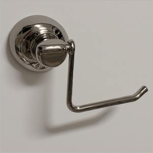 Porte-papier hygiénique mural en bronze vintage avec base ornée Travail artisanal conçu pour la décoration - Product Image 1