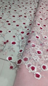 Toptan fiyatlarla mevcut elbiseler Lehengas ve önlük yapmak için yüksek kaliteli yumuşak işlemeli Net kumaş - Product Image 5