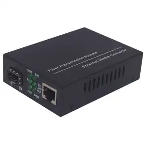 TP LINK-convertidor de medios de fibra óptica, ethernet, cctv, 25km, 10/100/1000Mbps