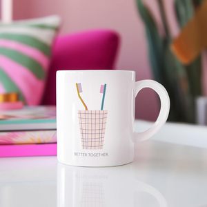 High Quality Better Together Tasse Modern Nordic Vintage Microwave Safe Clay <b>Mugs</b> with <b>Lid</b> <b>for</b> Cappuccino Vintage Design - Product Image 1