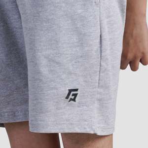 Pantalones Cortos Deportivos Co-Groove Grises 100% Algodón con Logotipo Bordado, Decoración Transpirable, Cintura Elástica de 5 Pulgadas, Diseño Liso - Product Image 6