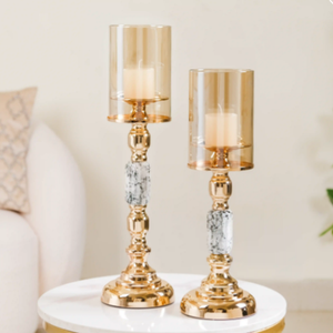 Vaisselle décorative ouragans Style créatif disponible décor à la maison bougeoir de fête de mariage pour intérieur et extérieur - Product Image 1