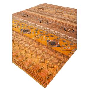 พรมไหมพรมและไหมไผ่ถักมือ รุ่น Manchaha Lev-771 สีแดงและสีส้ม สำหรับใช้ในบ้าน - Product Image 2