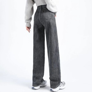 Pantalon en jean décontracté pour femmes de qualité supérieure 100% coton Design élégant avec nœud et dentelle Décoration confort respirant de haute qualité - Product Image 4