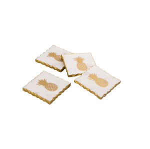 Wholesale Custom Drinks Black <b>White</b> Square Shape Wedding Favor Natural Stone Marble <b>Coasters</b> for Coffee or Tea Cupmats - Product Image 4