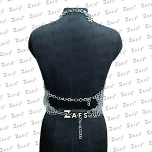 Handcrafted Aluminum <b>Chainmail</b> <b>Top</b> Lightweight Traditional Style Fantasy Costume for Ren Faire Cosplay Wholesale Price Available - Product Image 4