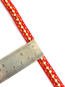 Sequined Lace Trimming 25mm 3cm Sewing Gimp Ric Rek <b>Trim</b> Scarf Carnival Catholic Garments Tatting Beads <b>Tassel</b> Fringe - Product Image 6