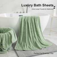 Ensemble de 8 serviettes en coton de luxe-Séchage rapide, serviettes de bain douces et durables pour hôtels, spas, salles de bain, fabriquées en Turquie