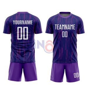 Nuevo estilo 100% poliéster conjuntos de uniformes de fútbol precio de fábrica uniformes de fútbol de alta calidad en MOQ bajo OEM ODM servicio personalizado - Product Image 1