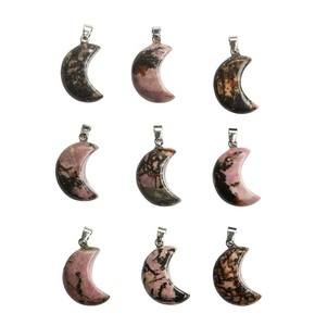 โซฮาอาเกตจี้คริสตัลรูปหัวใจสีชมพูหินธรรมชาติขนาด AAA + - Product Image 4