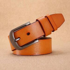 Usine Offre Spéciale bas quantité minimale de commande peau de vache hommes ceinture en cuir véritable ceintures réglable décontracté boucle ardillon ceinture pour hommes et femmes - Product Image 2