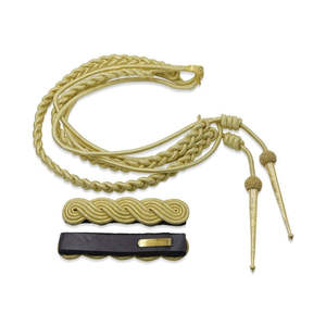 Cordón Táctico Bullion de Alta Calidad para Uniforme, Accesorios para Uniforme Táctico, Color Dorado - Product Image 1