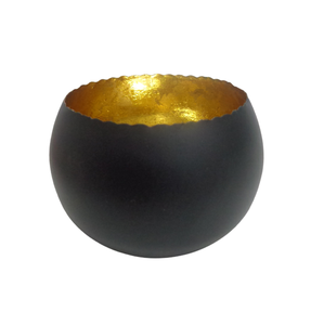 Nouvel arrivage de bougie décorative en fer rond avec support votif en feuille d'or pour le salon et la décoration de table faits à la main - Product Image 1