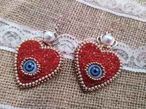 Pendientes de cuentas bohemias con flecos en cascada Andy de diseño turquesa, regalo de joyería único - Product Image 2