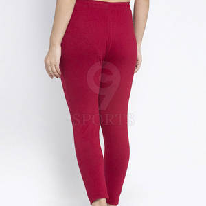 Factory Price Custom Printed <b>Women's</b> Solid <b>Pattern</b> <b>Legging</b> with Elastic Waist <b>Women's</b> Mid-Waist Pants - Product Image 3