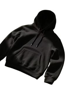 Sudadera con Capucha de Color Sólido 100% Algodón para Hombre, Logotipo Personalizado, Secado Rápido, Forro Polar Ecológico, Transpirable, Moderna, Bordada - Product Image 2