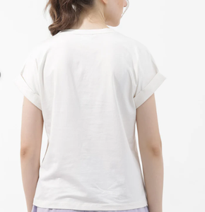 Camisetas impresas de diseño personalizado de manga corta con cuello redondo y estampado gráfico de logotipo múltiple para mujer de estilo caliente - Product Image 6