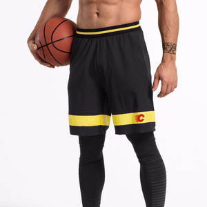 Short décontracté en coton de coupe classique pour homme Design brodé Respirant à séchage rapide Ceinture élastique multi-poches-Vêtements d'été quotidiens - Product Image 2