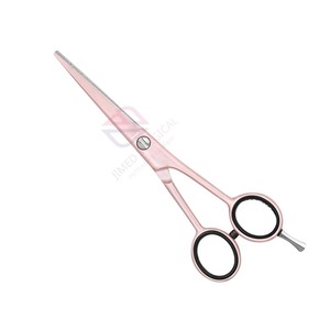 Tijeras de Peluquería Rosadas de Primera Calidad con Reposadíces Plateado, Herramienta de Belleza con Filo Perfecto para Salones y Estilistas - Product Image 1