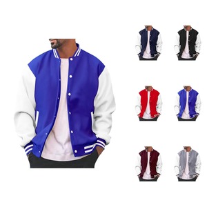 Veste bomber en cuir enduit, fabrication directe d'usine, printemps, unisexe, OEM, personnalisation, rétro, collège, haute qualité, coupe ajustée - Product Image 2