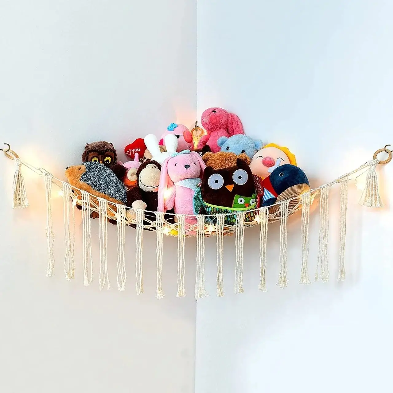 Best Selling Hand Woven Macrame Toy Hammock for Children Toy Storage Hammock at Wholesale Price