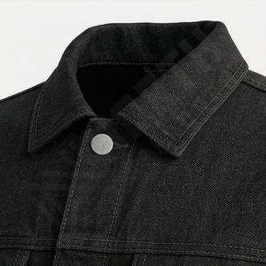 <b>Men's</b> High Quality Reversible Wool Denim <b>Jacket</b> Custom <b>Long</b> Outdoor Jean <b>Jacket</b> Waterproof Manufacturing Outerwear - Product Image 4