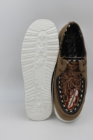 Outillage à la main indien et sculpture chaussures de style mexicain occidental chaussures de mode de style dernier cri pour un usage quotidien chaussures de fête