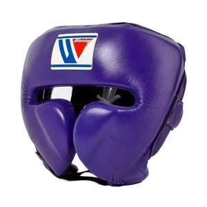 Durable profesional adulto cara completa boxeo entrenamiento tocado cuero algodón EVA Material guardia cabeza guardia - Product Image 3