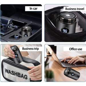 Afeitadora Eléctrica Portátil Mini Recargable por USB, Recortadora de Barba Rotatoria de Una Sola Cuchilla, Uso en Seco/Húmedo/Impermeable (IPX7), Reemplazo para - Product Image 1