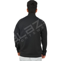 Sweat-shirts à capuche zippés oversize pour hommes, style streetwear hiver, avec surpiqûres contrastées, patchwork bicolore et épaules tombantes, 100% coton