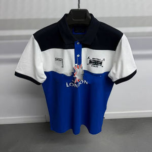 T-shirt uni pour homme 100 % coton tissé, manches courtes, col en V, décontracté, respirant, écologique, OEM ODM, logo personnalisé, étiquette privée sur le devant - Product Image 1