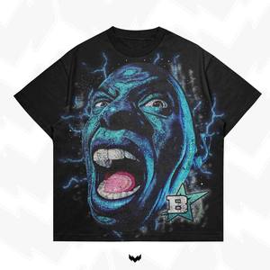 Camisetas de algodón/fibra de bambú para hombre, novedad de 2024, camisetas de gran tamaño con estampado DTG, camisetas de estilo holgado Unisex DTF - Product Image 5