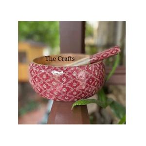 Classic Design Wooden Serving <b>Bowl</b> Premium Quality Round Shape Dessert <b>Snacks</b> Serving <b>Bowl</b> At Best Price - Product Image 3