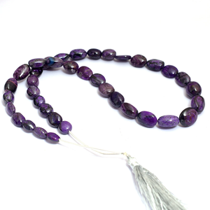 AAA riche violet Sugilite 6x9mm-10x14mm lisse ovale pépite perle Premium Sugilite pierre précieuse lâche dégringolé perle pour bijoux - Product Image 4