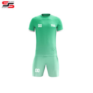 Venta al por mayor 100% poliéster barato sublimación Camisetas fútbol Jerseys Kits personalizados hombres fútbol uniformes fútbol desgaste conjunto con logotipo - Product Image 5
