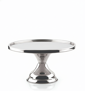 Base Elevada Redonda de Acero Inoxidable Cromado Clásico para Exhibición de Postres en Restaurantes y Hoteles - Product Image 3