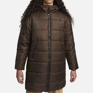 Meilleur prix de haute qualité femmes léger bouffant Satin veste manteau épais chaud hiver capuche respirant coton fini traitement - Product Image 6